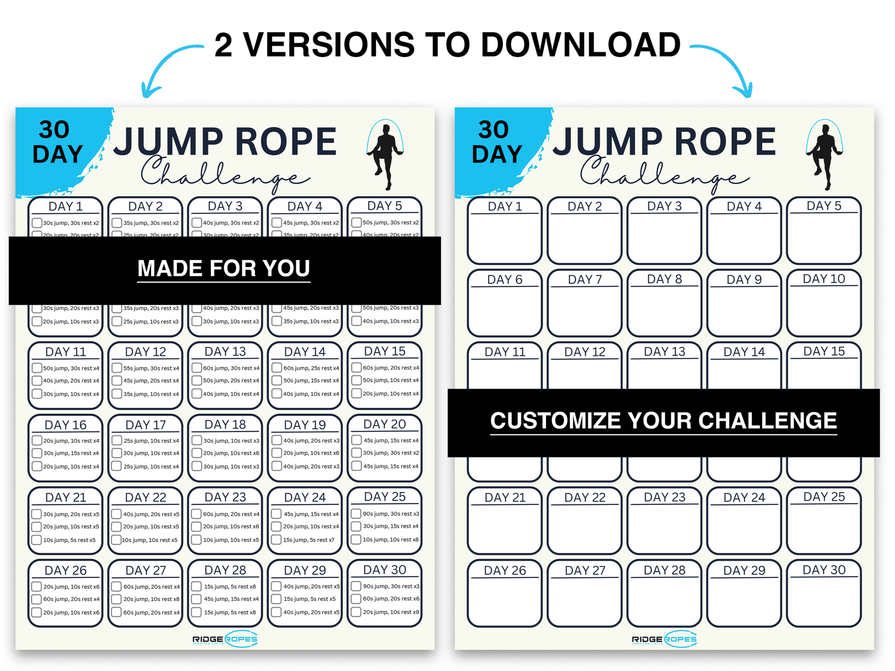 Jump rope discount for 30 days